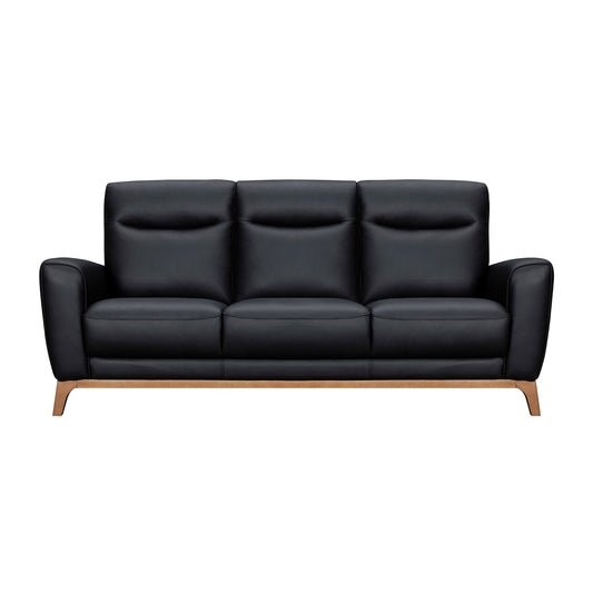 Greyson - 83" Leather Sofa - Premium Stationary Sofas from Armen Living - Just $3270! Shop now at brett interiors