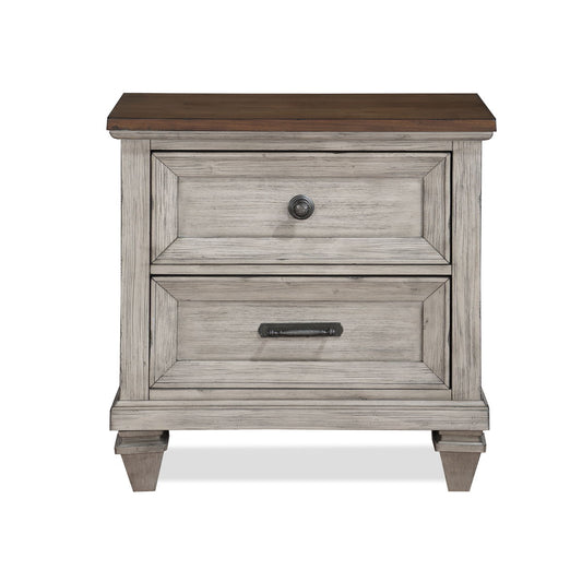 Mariana - Nightstand With USB - Vintage Creme - Premium Nightstands w/ Charging Stations from New Classic - Just $400! Shop now at brett interiors