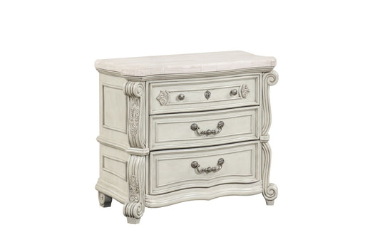 Bianello - Nightstand - Vintage Ivory - Premium Accent Nightstands from New Classic - Just $600! Shop now at brett interiors