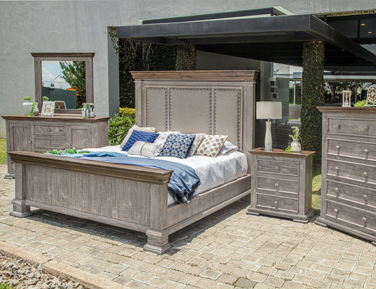 Catalina - Nightstand - Weathered Gray - Premium Accent Nightstands from International Furniture Direct - Just $592.50! Shop now at brett interiors