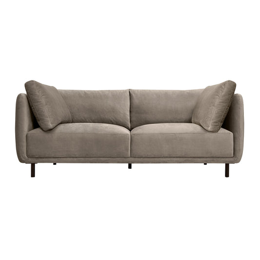 Serenity - 79" Fabric Sofa With Black Metal Legs - Premium Stationary Sofas from Armen Living - Just $1752.50! Shop now at brett interiors
