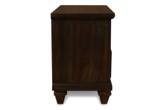 Sevilla - Nightstand - Walnut - Premium Nightstands w/ Charging Stations from New Classic - Just $400! Shop now at brett interiors