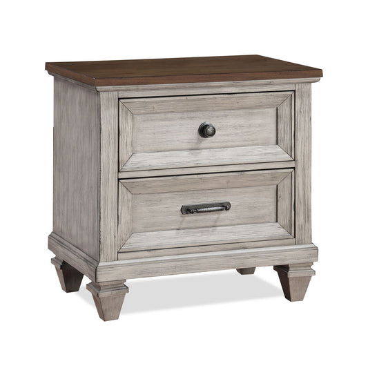 Mariana - Nightstand With USB - Vintage Creme - Premium Nightstands w/ Charging Stations from New Classic - Just $400! Shop now at brett interiors