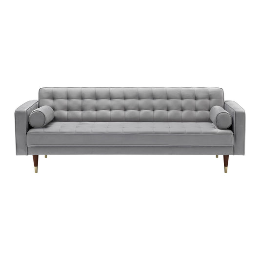 Somerset - Velvet Mid Century - Modern Sofa - Premium Stationary Sofas from Armen Living - Just $1392.50! Shop now at brett interiors