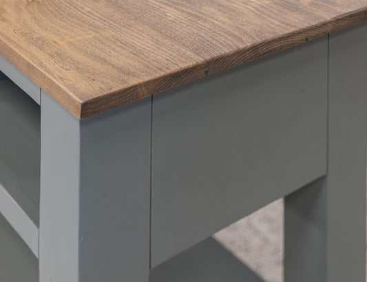 Alban - 1 Drawer Sofa Table - Sage Green & Brown - Premium Sofa Tables from International Furniture Direct - Just $962.50! Shop now at brett interiors