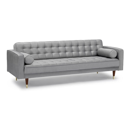 Somerset - Velvet Mid Century - Modern Sofa - Premium Stationary Sofas from Armen Living - Just $1392.50! Shop now at brett interiors