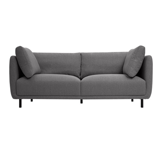 Serenity - 79" Fabric Sofa With Black Metal Legs - Premium Stationary Sofas from Armen Living - Just $1752.50! Shop now at brett interiors