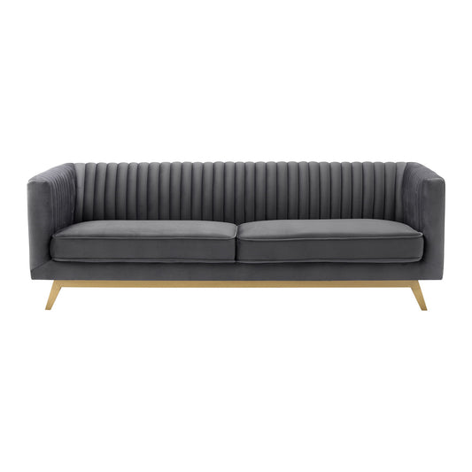 Liv - Modern Velvet Sofa - Premium Stationary Sofas from Armen Living - Just $1432.50! Shop now at brett interiors