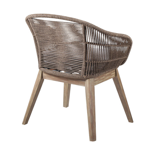 Escondido Tutti Frutti - Outdoor Patio 5 Piece Round Dining Set - Eucalyptus / Truffle - Premium 5 Piece Outdoor Sets from Armen Living - Just $3882.50! Shop now at brett interiors