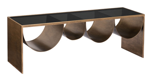 Reed - Coffee Table - Brass / Black - Premium Coffee Tables from Zuo Modern - Just $1225! Shop now at brett interiors