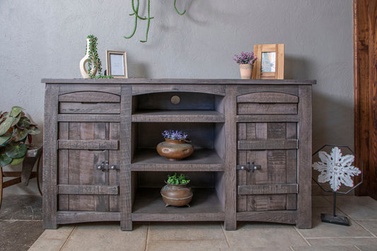 San Antonio - 60" TV Stand / Console - Dark Gray - Premium TV Stands from International Furniture Direct - Just $1107.50! Shop now at brett interiors