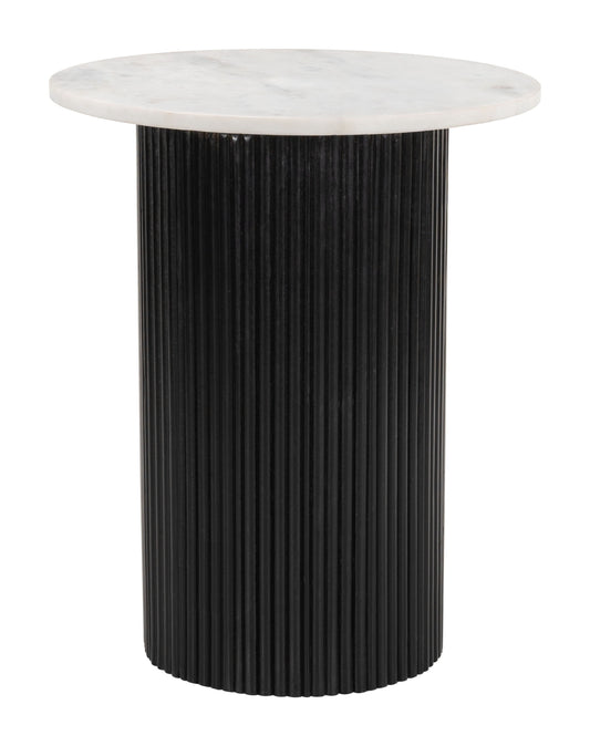 Izola - Side Table - White / Black - Premium Side Tables from Zuo Modern - Just $750! Shop now at brett interiors