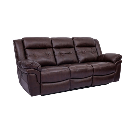 Marcel - Manual Reclining Sofa - Dark Brown - Premium Reclining Sofas from Armen Living - Just $2077.50! Shop now at brett interiors
