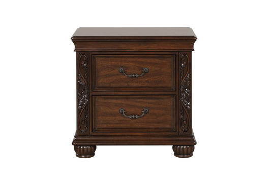 Vienna - Nightstand - Cherry - Premium Accent Nightstands from New Classic - Just $225! Shop now at brett interiors