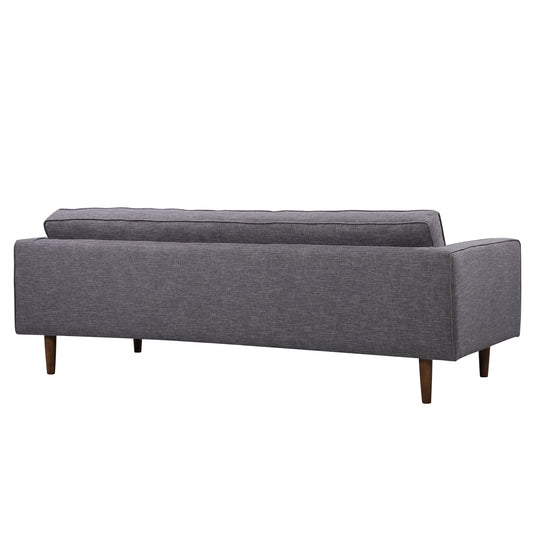 Element - Mid-Century Modern Sofa - Dark Gray / Walnut - Premium Stationary Sofas from Armen Living - Just $1455! Shop now at brett interiors