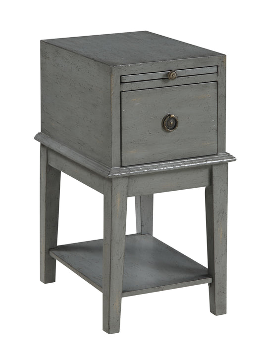Alfie - One Drawer Chairside Chest - Joplin Texture Gray - Premium Chair Side Tables from Coast2Coast Home - Just $907.50! Shop now at brett interiors