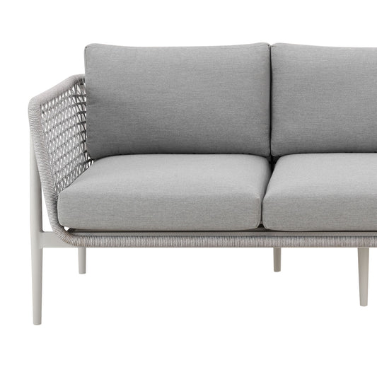 Rhodes - Outdoor Patio Sofa - Light Gray - Premium Sofas from Armen Living - Just $2475! Shop now at brett interiors