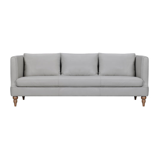 Vincenza - 85" Leather Sofa - Premium Stationary Sofas from Armen Living - Just $3940! Shop now at brett interiors