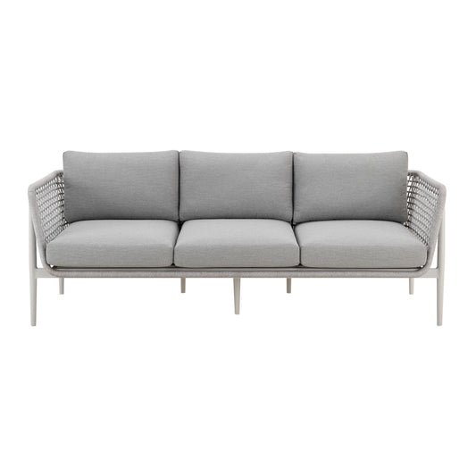 Rhodes - Outdoor Patio Sofa - Light Gray - Premium Sofas from Armen Living - Just $2475! Shop now at brett interiors