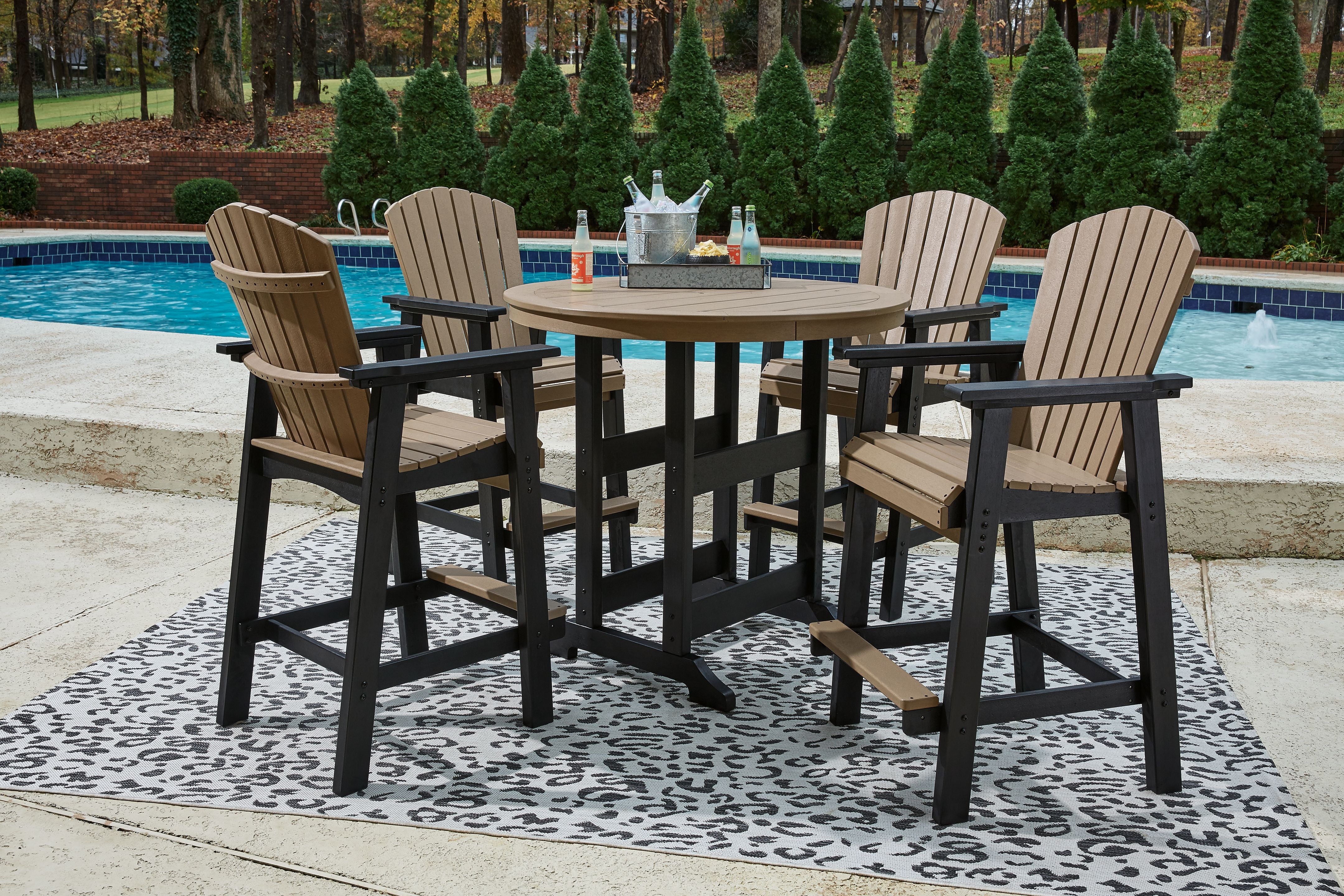 Fairen Trail - Black / Driftwood - 5 Pc. - Dining Set With 4 Chairs - Premium 5 Piece Outdoor Sets from Signature Design by Ashley® - Just $3747.98! Shop now at brett interiors Fairen Trail - Black / Driftwood - 5 Pc. - Dining Set With 4 Chairs - Premium 5 Piece Outdoor Sets from Signature Design by Ashley® - Just $3747.98! Shop now at brett interiors