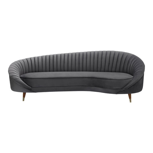Karisma - Curved Velvet Sofa - Premium Stationary Sofas from Armen Living - Just $1965! Shop now at brett interiors