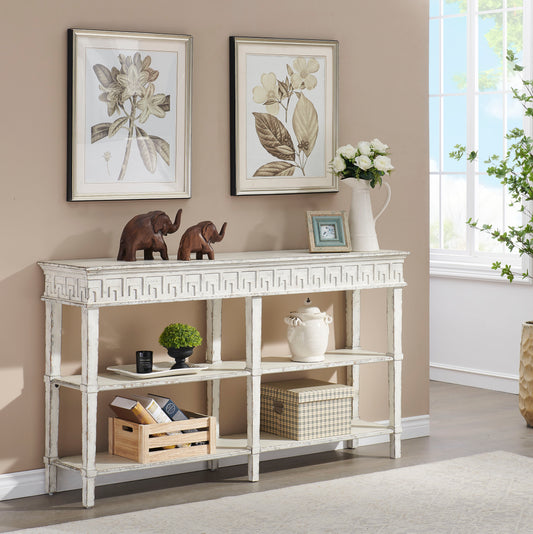 Athens - Console Table - White Rub - Premium Console Tables from Coast2Coast Home - Just $2475! Shop now at brett interiors