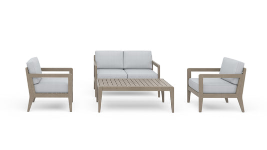Sustain - Outdoor Loveseat 4-Piece Set - Premium 4 Piece Outdoor Sets from Homestyles - Just $4445! Shop now at brett interiors