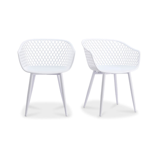 Piazza - Outdoor Chair Chair (Set of 2) - White - Premium Chair Sets from Moe's Home Collection - Just $572.50! Shop now at brett interiors