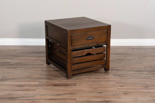 Homestead - 24" End Table - Dark Brown - Premium End Tables from Sunny Designs - Just $431! Shop now at brett interiors