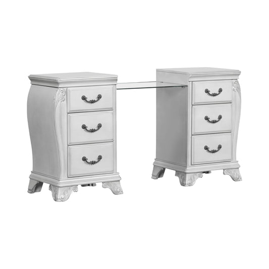 Cambria Hills - Vanity Table - Mist Gray - Premium Vanity Desks from New Classic - Just $935! Shop now at brett interiors