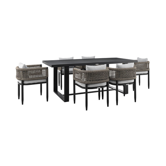 Alegria - Outdoor Patio Dining Table Set With Cushions - Premium 5 Piece Outdoor Sets from Armen Living - Just $4502.50! Shop now at brett interiors