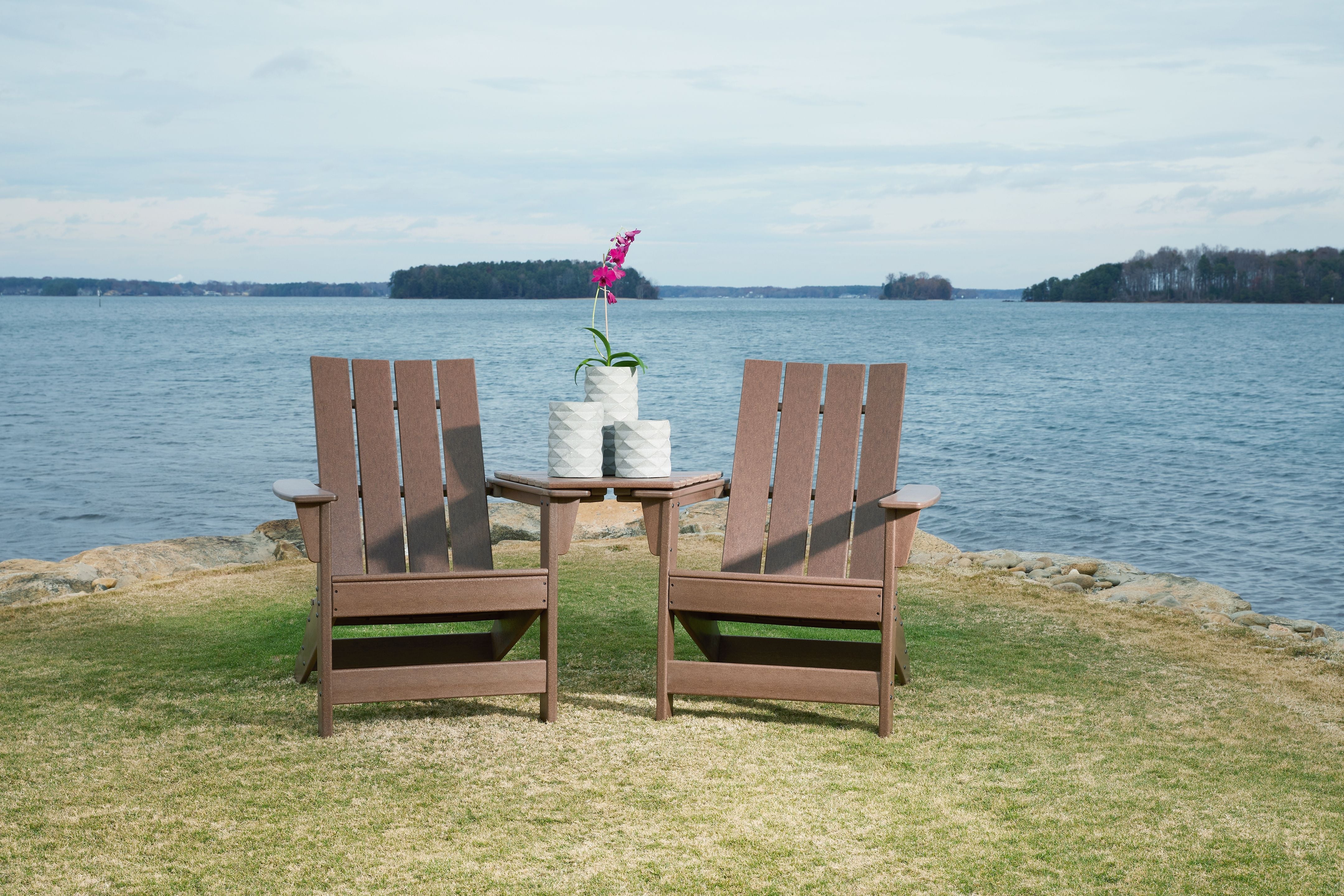 Emmeline - Brown - 3 Pc. - Conversation Set - Premium 3 Piece Outdoor Sets from Signature Design by Ashley® - Just $693.75! Shop now at brett interiors Emmeline - Brown - 3 Pc. - Conversation Set - Premium 3 Piece Outdoor Sets from Signature Design by Ashley® - Just $693.75! Shop now at brett interiors