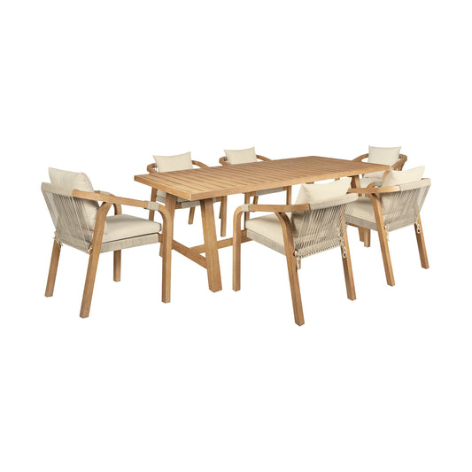 Cypress - Outdoor Patio Dining Set - Premium 5 Piece Outdoor Sets from Armen Living - Just $4437.50! Shop now at brett interiors