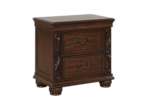 Vienna - Nightstand - Cherry - Premium Accent Nightstands from New Classic - Just $225! Shop now at brett interiors