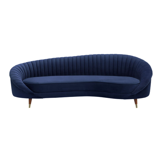 Karisma - Curved Velvet Sofa - Premium Stationary Sofas from Armen Living - Just $1965! Shop now at brett interiors