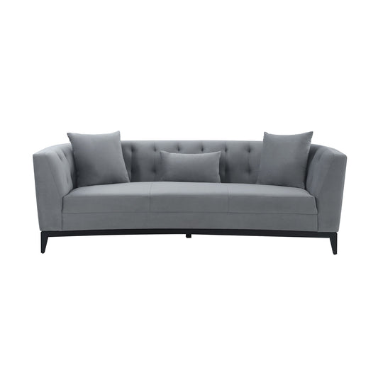 Melange - Velvet Upholstered Sofa - Premium Stationary Sofas from Armen Living - Just $2590! Shop now at brett interiors