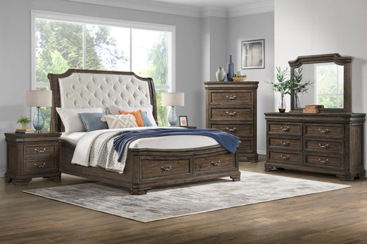 Lyndhurst - Nightstand - Walnut - Premium Accent Nightstands from New Classic - Just $375! Shop now at brett interiors