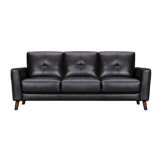 Almafi - 82" Leather Sofa - Premium Stationary Sofas from Armen Living - Just $3010! Shop now at brett interiors