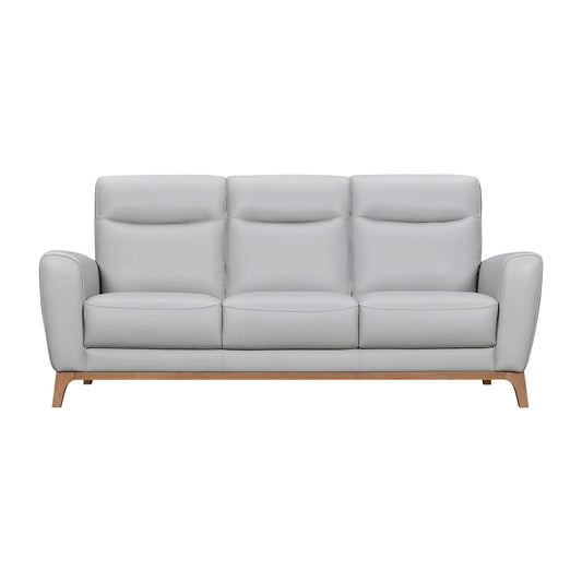 Greyson - 83" Leather Sofa - Premium Stationary Sofas from Armen Living - Just $3270! Shop now at brett interiors