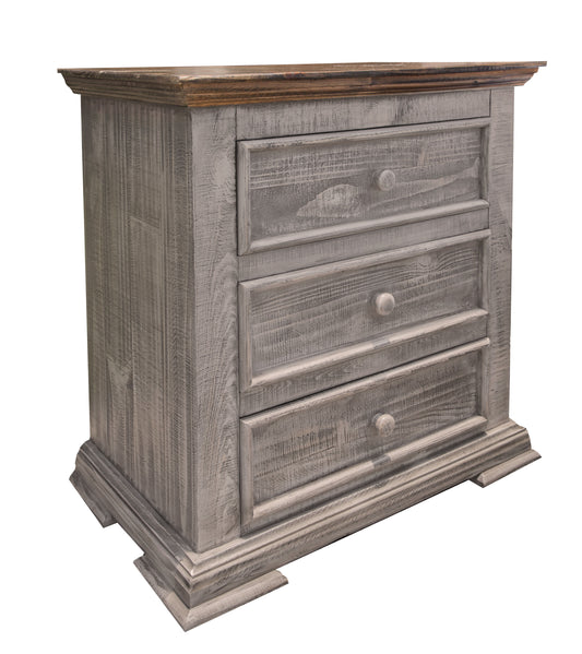 Catalina - Nightstand - Weathered Gray - Premium Accent Nightstands from International Furniture Direct - Just $592.50! Shop now at brett interiors