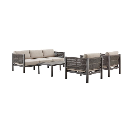 Mareike - Outdoor Patio Furniture Set - Premium 4 Piece Outdoor Sets from Armen Living - Just $5175! Shop now at brett interiors