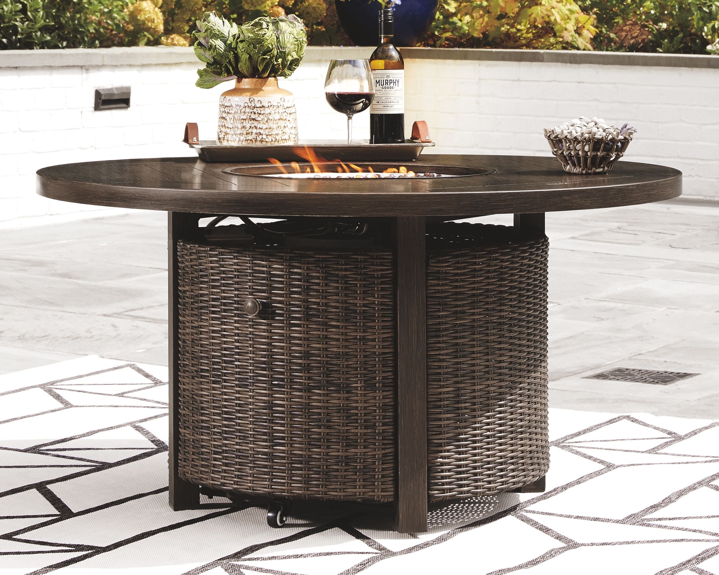 Paradise Trail - Medium Brown - 5 Pc. - Conversation Set With 4 Swivel Lounge Chairs - Premium 5 Piece Outdoor Sets from Signature Design by Ashley® - Just $5138! Shop now at brett interiors Paradise Trail - Medium Brown - 5 Pc. - Conversation Set With 4 Swivel Lounge Chairs - Premium 5 Piece Outdoor Sets from Signature Design by Ashley® - Just $5138! Shop now at brett interiors