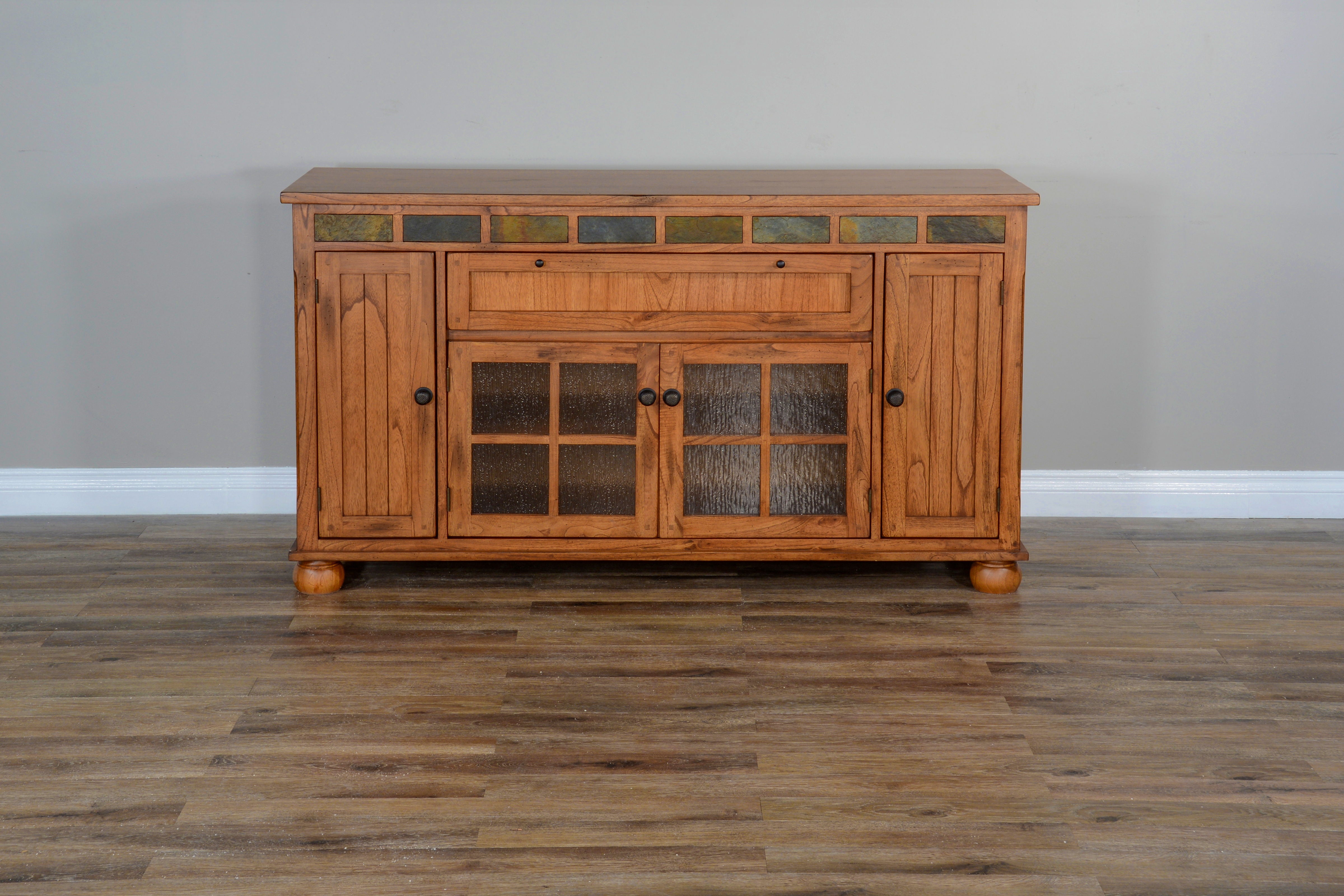 Sedona - Counter Height TV Console - Light Brown - Premium TV Stands from Sunny Designs - Just $1307! Shop now at brett interiors
