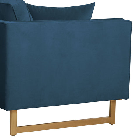 Lenox - Modern Sofa With Brass Legs - Premium Stationary Sofas from Armen Living - Just $2185! Shop now at brett interiors
