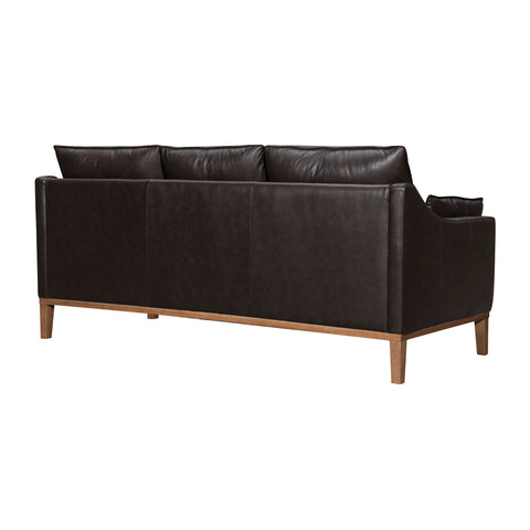 Pompeii - 87" Leather Sofa - Premium Stationary Sofas from Armen Living - Just $4347.50! Shop now at brett interiors