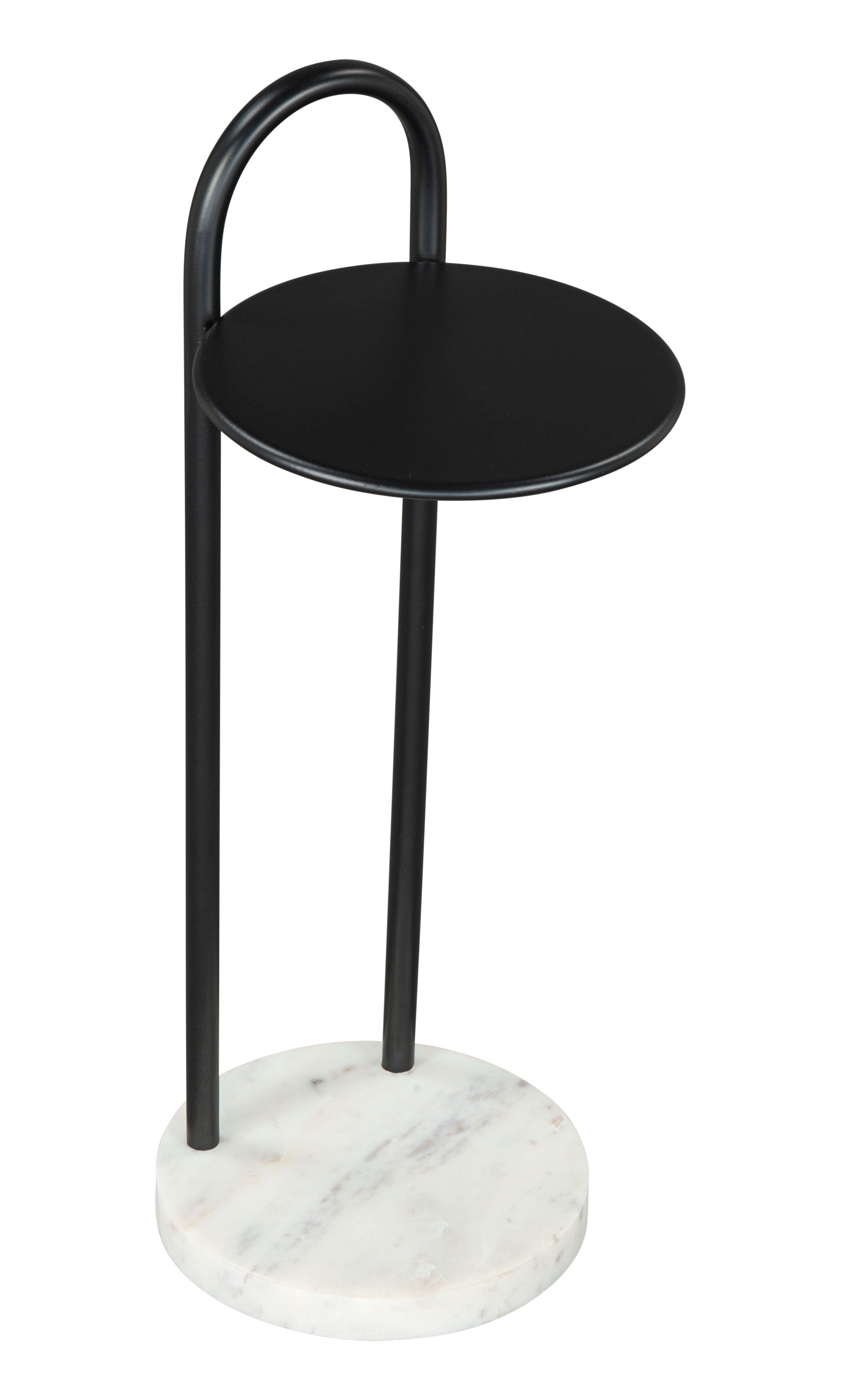 Christian - Side Table - Black / White - Premium Chair Side Tables from Zuo Modern - Just $275! Shop now at brett interiors