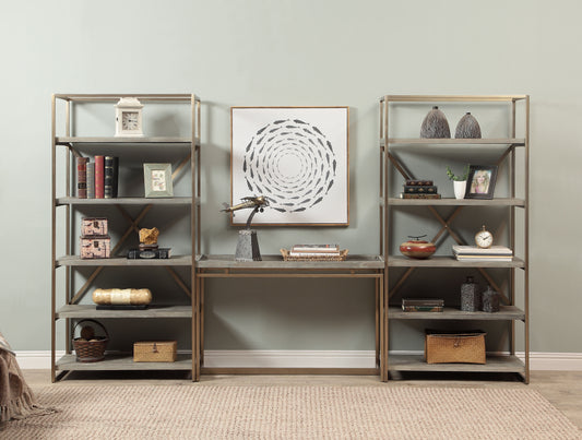Biscayne - Bookcase - Weathered - Premium Standard Bookcases from Coast2Coast Home - Just $2887.50! Shop now at brett interiors