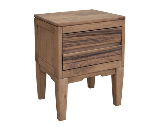 Parota Nova - Nightstand - Brown Cappuccino - Premium Accent Nightstands from International Furniture Direct - Just $537.50! Shop now at brett interiors