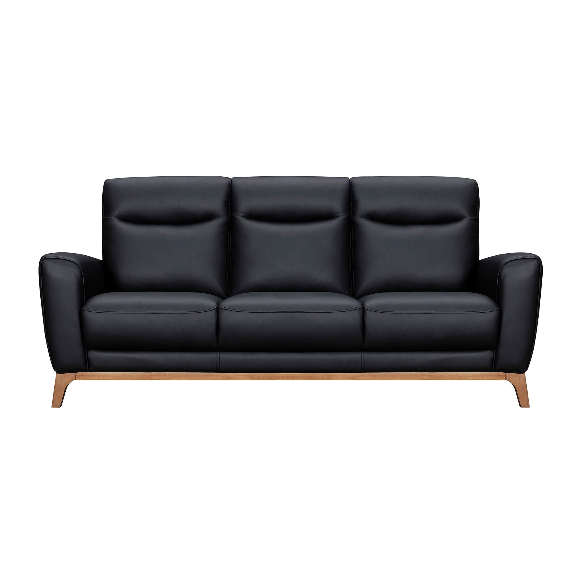 Greyson - 83" Leather Sofa - Premium Stationary Sofas from Armen Living - Just $3270! Shop now at brett interiors
