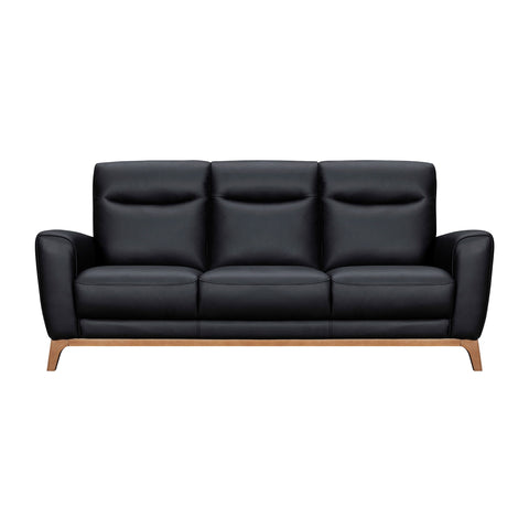 Greyson - 83" Leather Sofa - Premium Stationary Sofas from Armen Living - Just $3270! Shop now at brett interiors